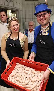 "Royale" Weißwurstprobe: Narrhalla Prinzenpaar 2018 @ Zum Spöckmeier Wurstküche am 01.02.2018: (©Foto: Martin Schmitz)